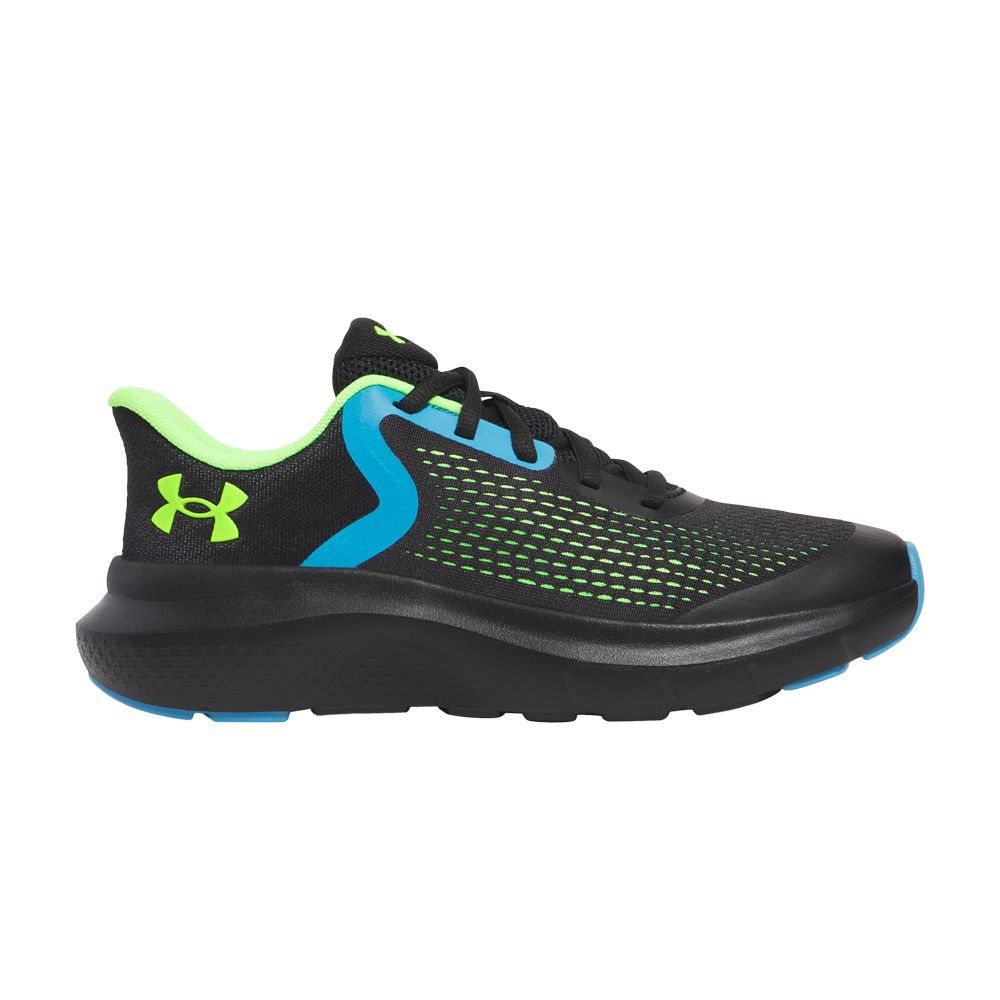 Pre-owned Under Armour Rogue 5 Gs 'black Hyper Green' | Kid's Size 4