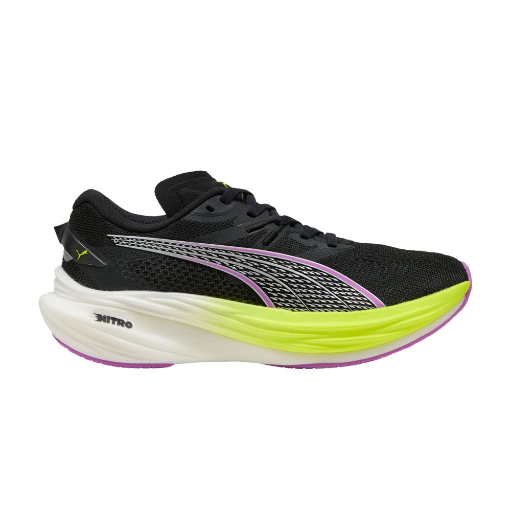 Pre-owned Puma Wmns Deviate Nitro 3 'black Yellow Alert Magenta' | Women's Size 9