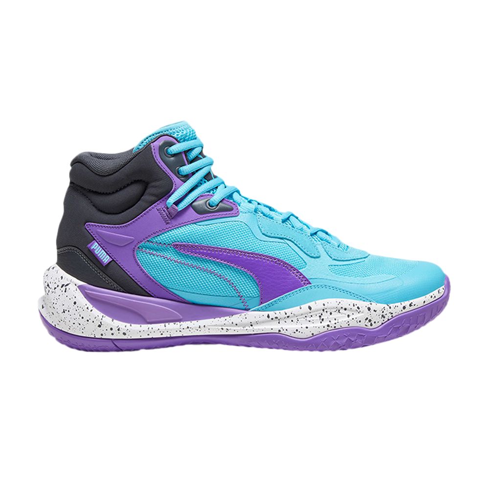 Puma Playmaker Pro Mid 'Purple Glimmer Bright Aqua' | Blue | Men's Size 11.5 - 377902-09