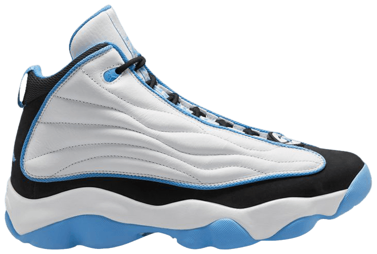 Jordan Pro Strong 10.5 ホワイト/ブルーラグーン Air Jordan Pro Strong UNC Blue White Sneakers PE, Size 10.5