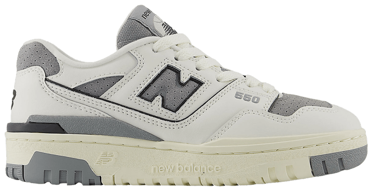 New Balance 550 Big Kid Sea Salt Slate Grey