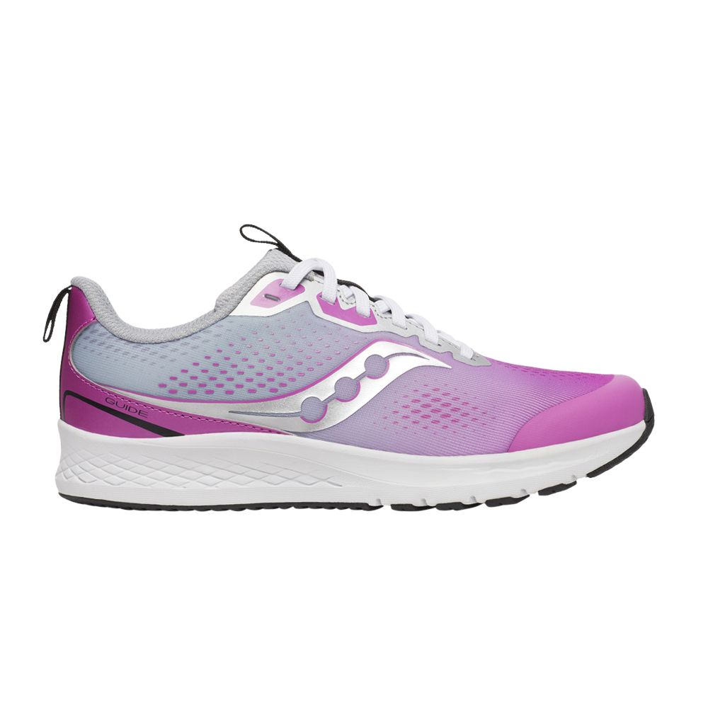 Pre-owned Saucony Guide 16 Big Kid 'grey Berry' | Purple | Kid's Size 6