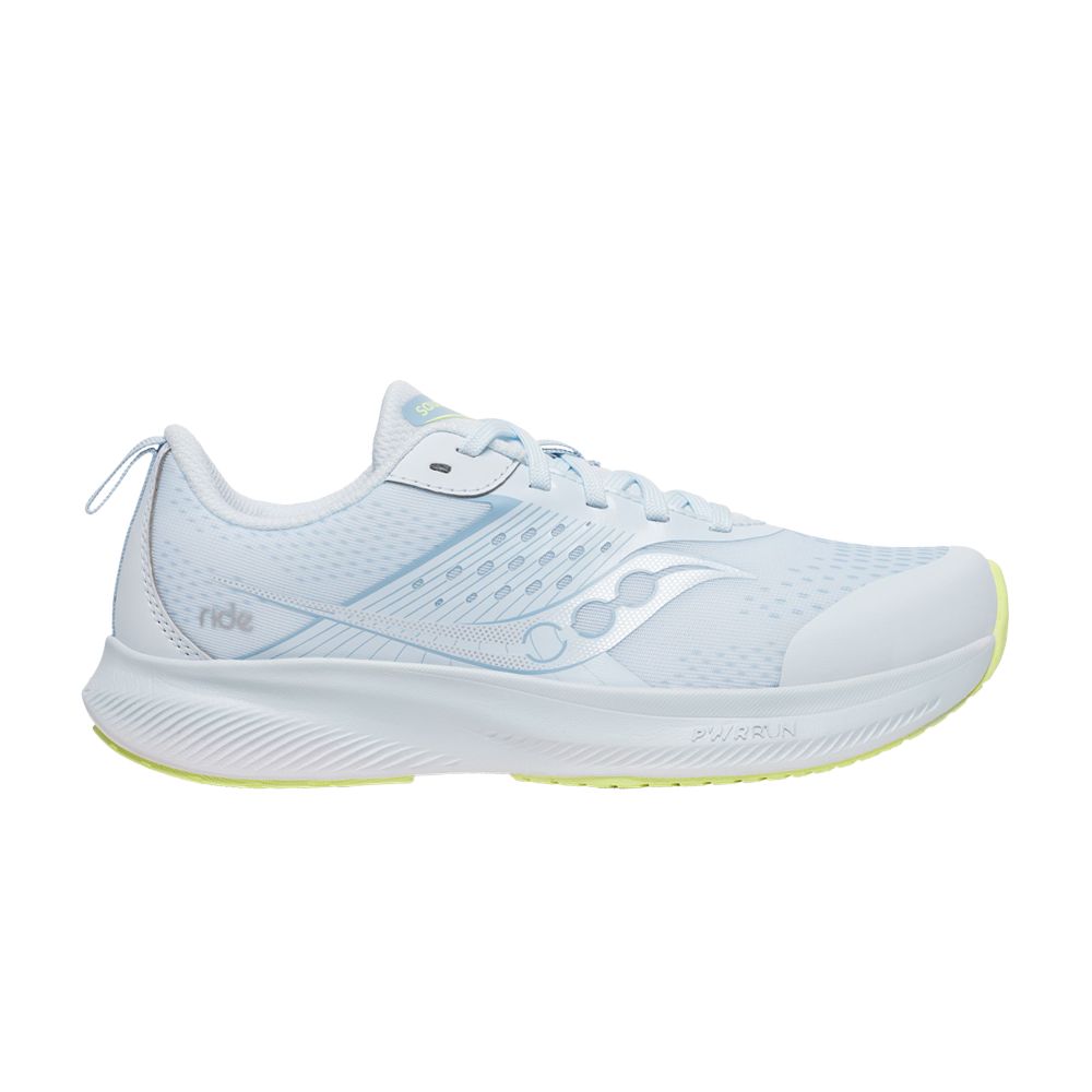 Pre-owned Saucony Ride Kdz Big Kid 'white Blue' | Kid's Size 4.5