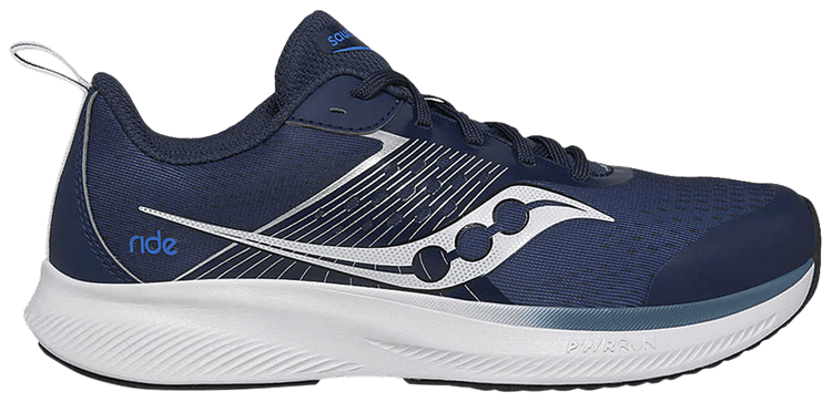 Saucony Ride KDZ Big Kid Navy Silver