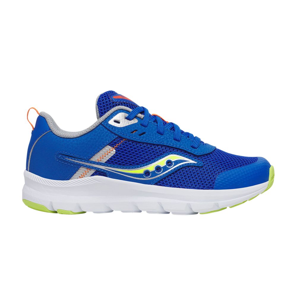 Pre-owned Saucony Axon Kdz Big Kid 'blue Citron' | Kid's Size 2