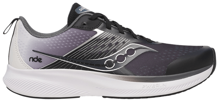 Saucony Ride KDZ Big Kid Black White