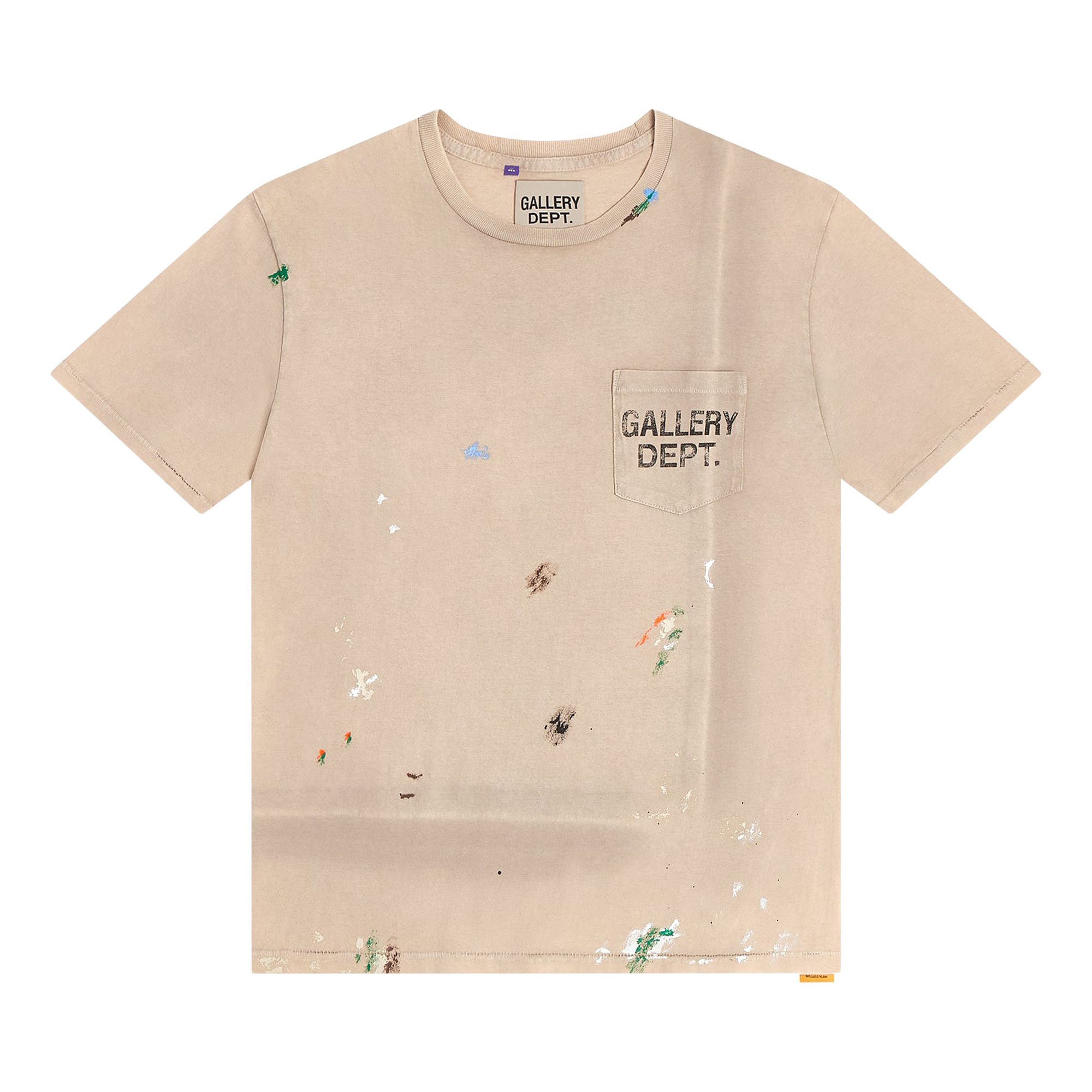 Pre-owned Gallery Dept. Vintage Logo Painted Tee 'taupe' | Tan | Men's Size Xl In Brown