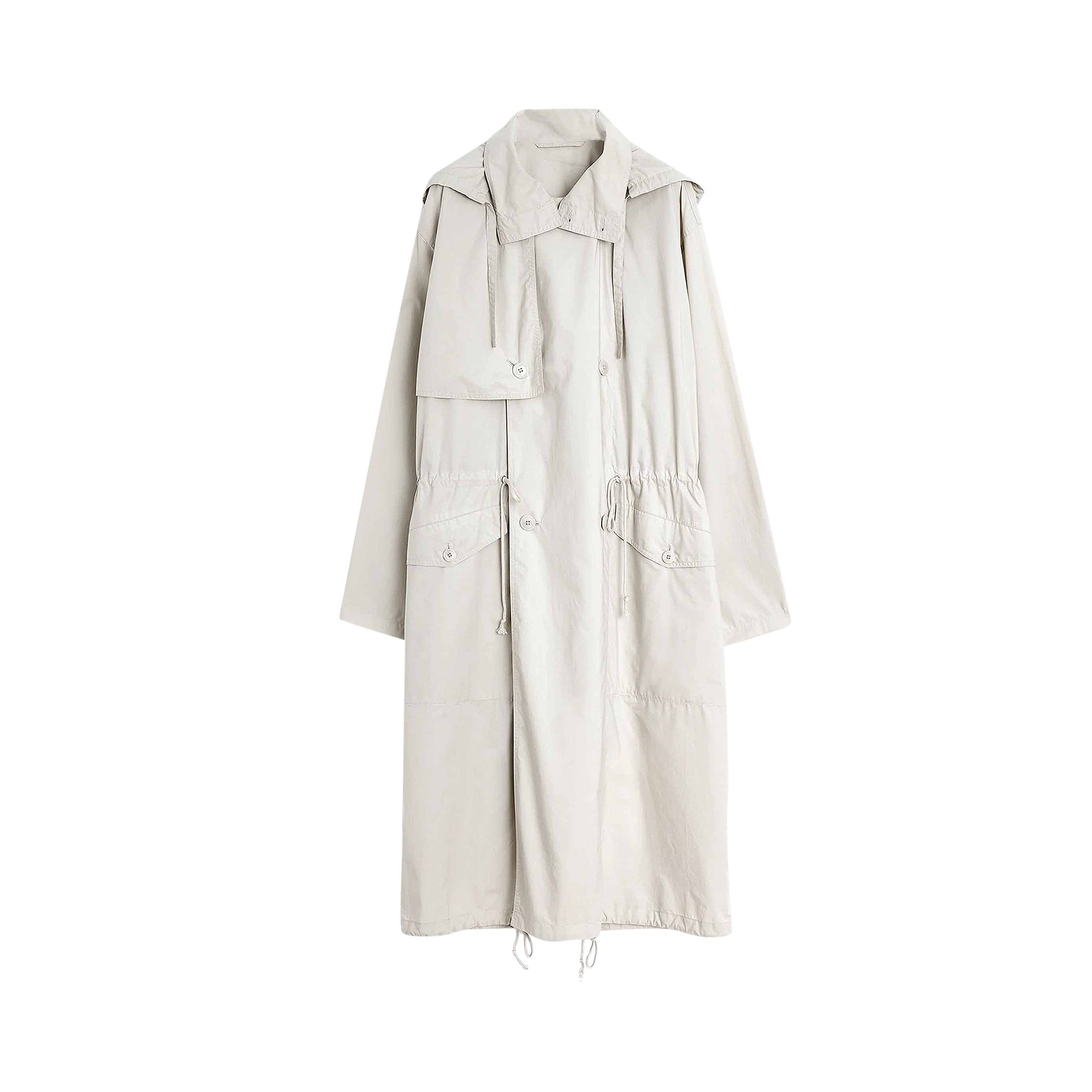 Pre-owned Lemaire Light Hooded Trench Coat 'stone Beige' | Tan | Women's Size S In Brown