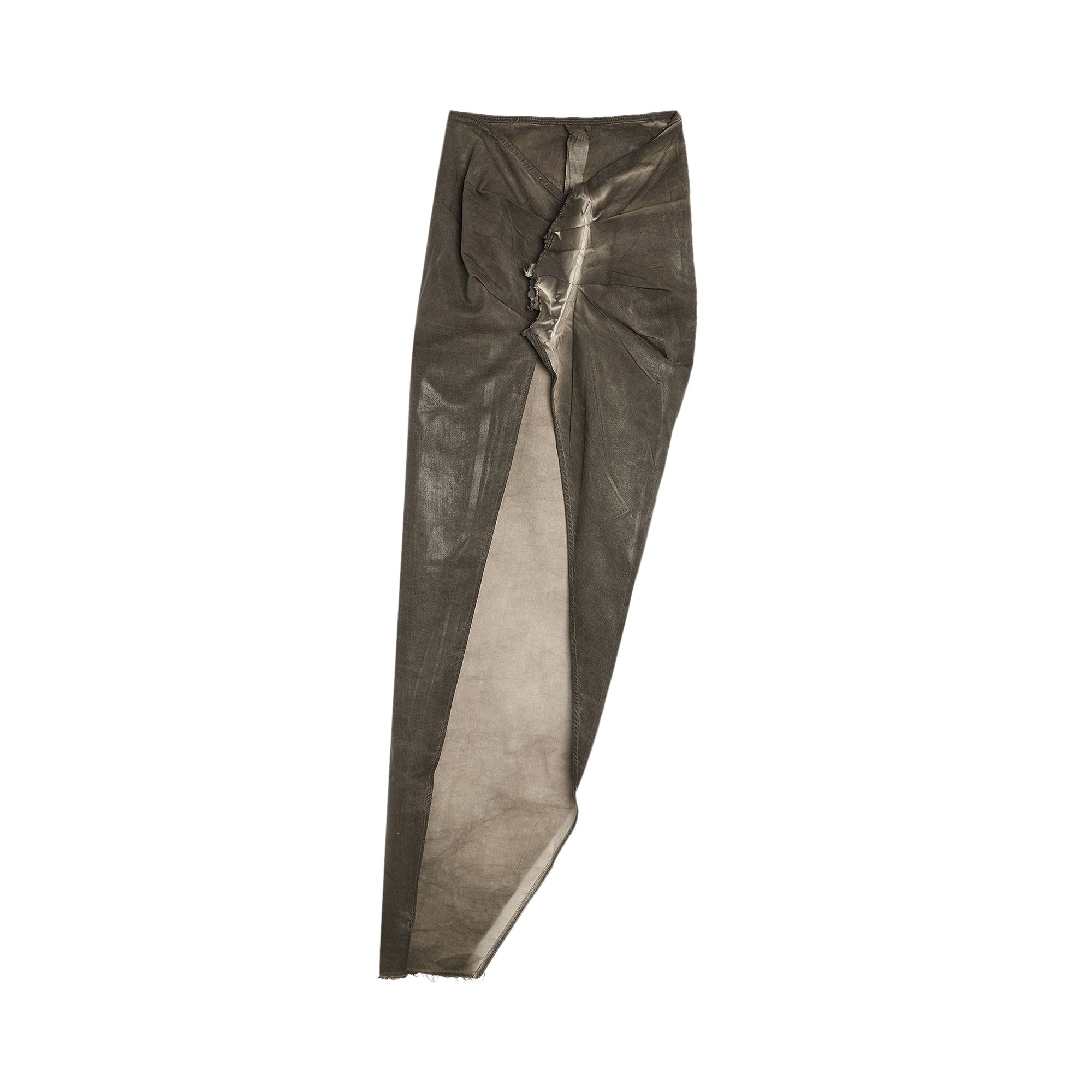 Pre-owned Rick Owens Drkshdw Soft Edfu Long Skirt 'dark Dust' | Brown | Women's Size S