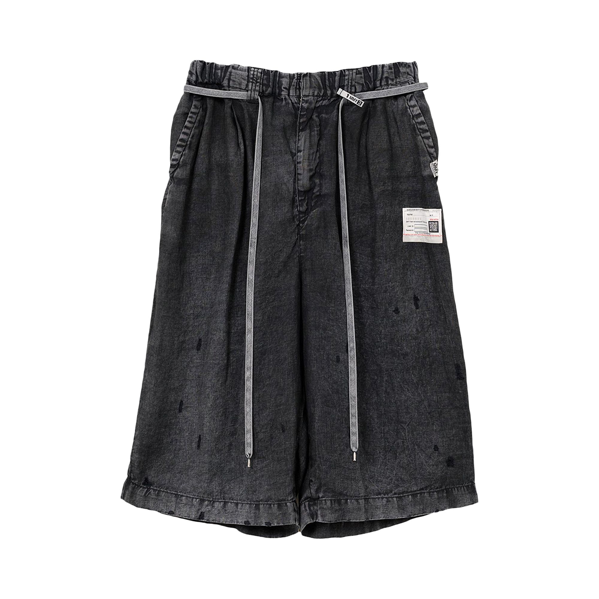 Pre-owned Miharayasuhiro Maison Mihara Yasuhiro Aged Wide Shorts 'black' | Men's Size 48