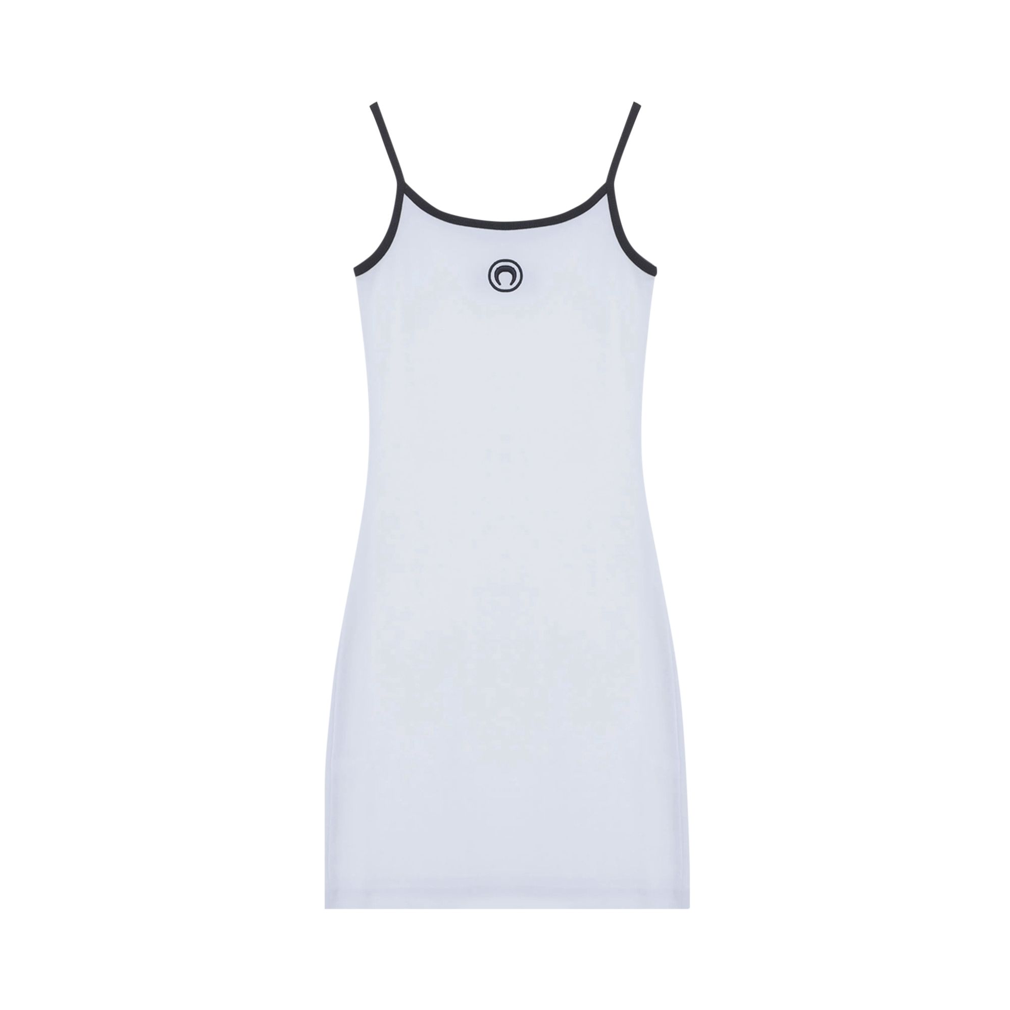 Pre-owned Marine Serre Moon Logo Jersey Mini Dress 'white' | Women's Size L