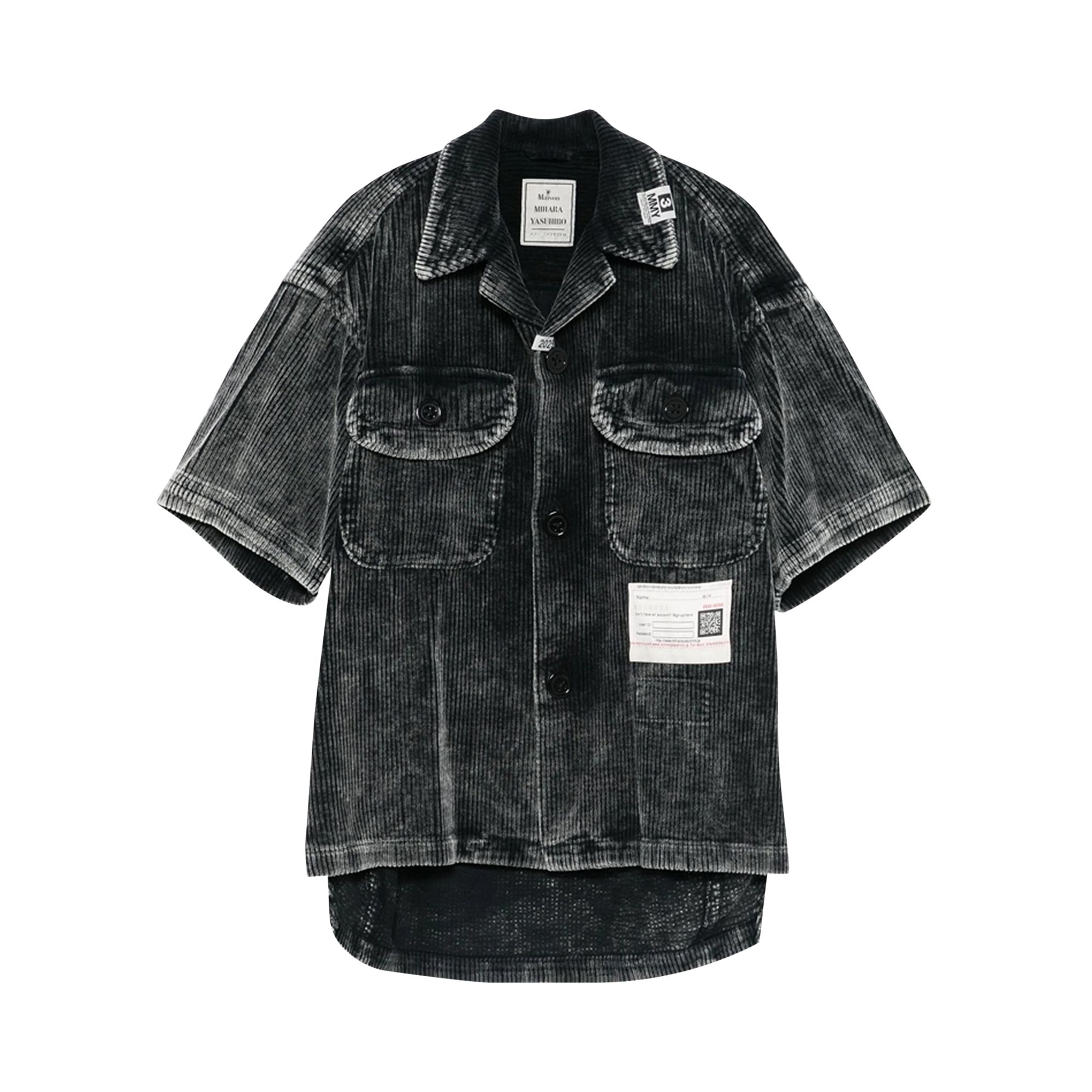 Pre-owned Miharayasuhiro Maison Mihara Yasuhiro Amateur Sewn Short-sleeve Shirt 'black' | Men's Size 50