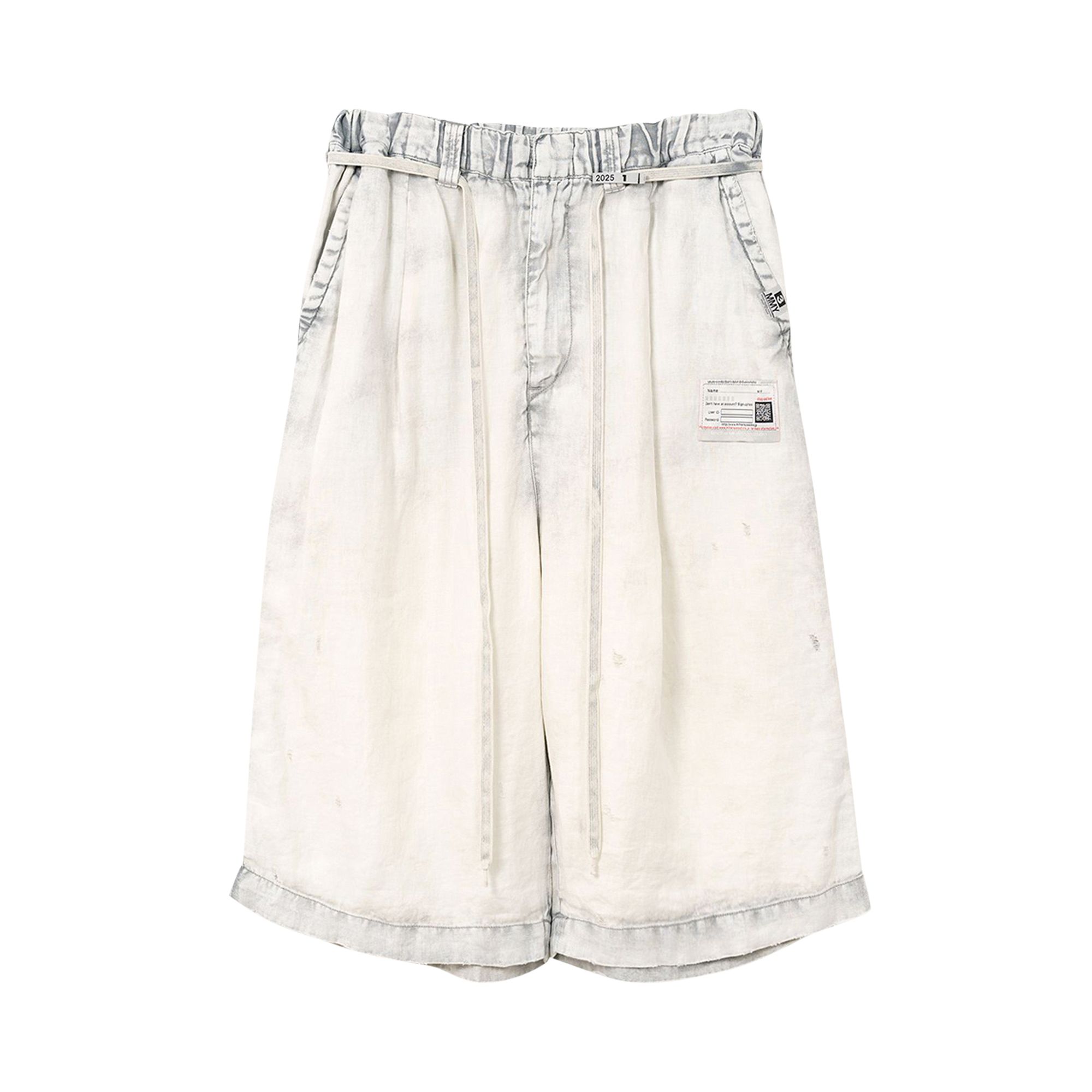 Pre-owned Miharayasuhiro Maison Mihara Yasuhiro Aged Wide Shorts 'light Grey' | Men's Size 46