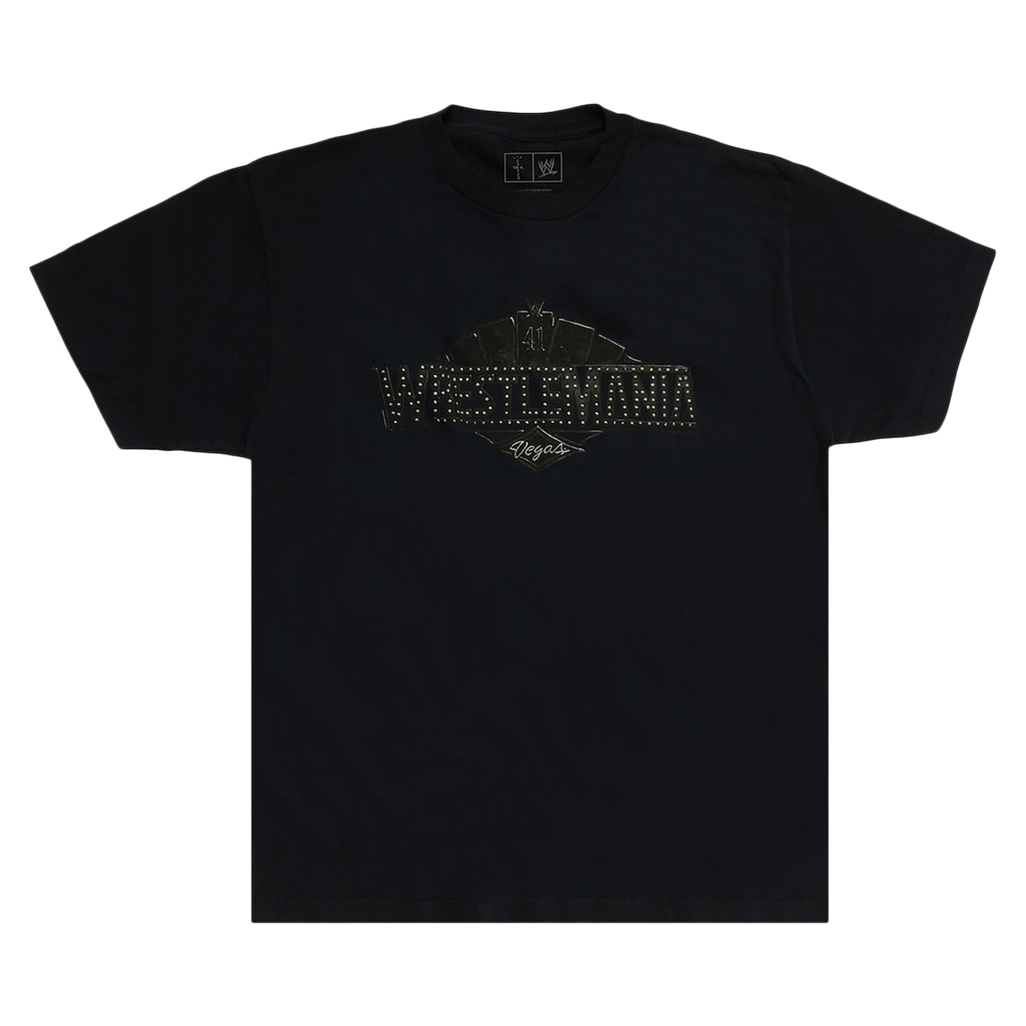 Pre-owned Cactus Jack By Travis Scott X Wwe Wrestlemania 41 T-shirt 'black' | Men's Size Xl