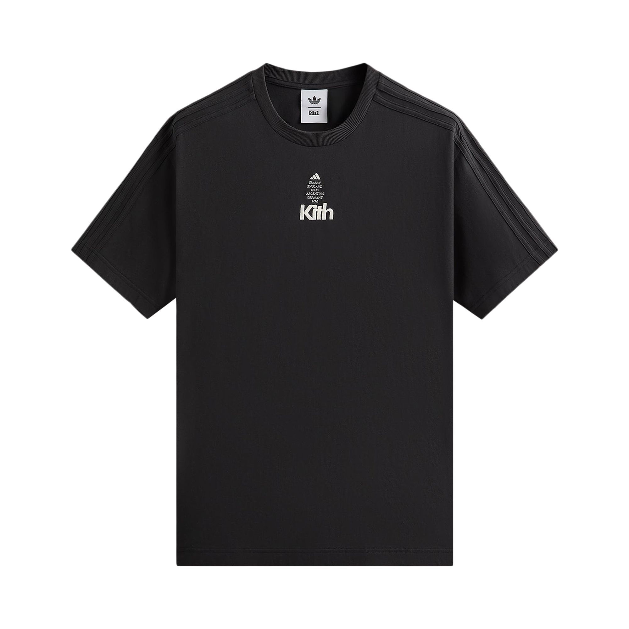 Pre-owned Kith For Adidas Football Short-sleeve Tee 'black' | Men's Size Xl