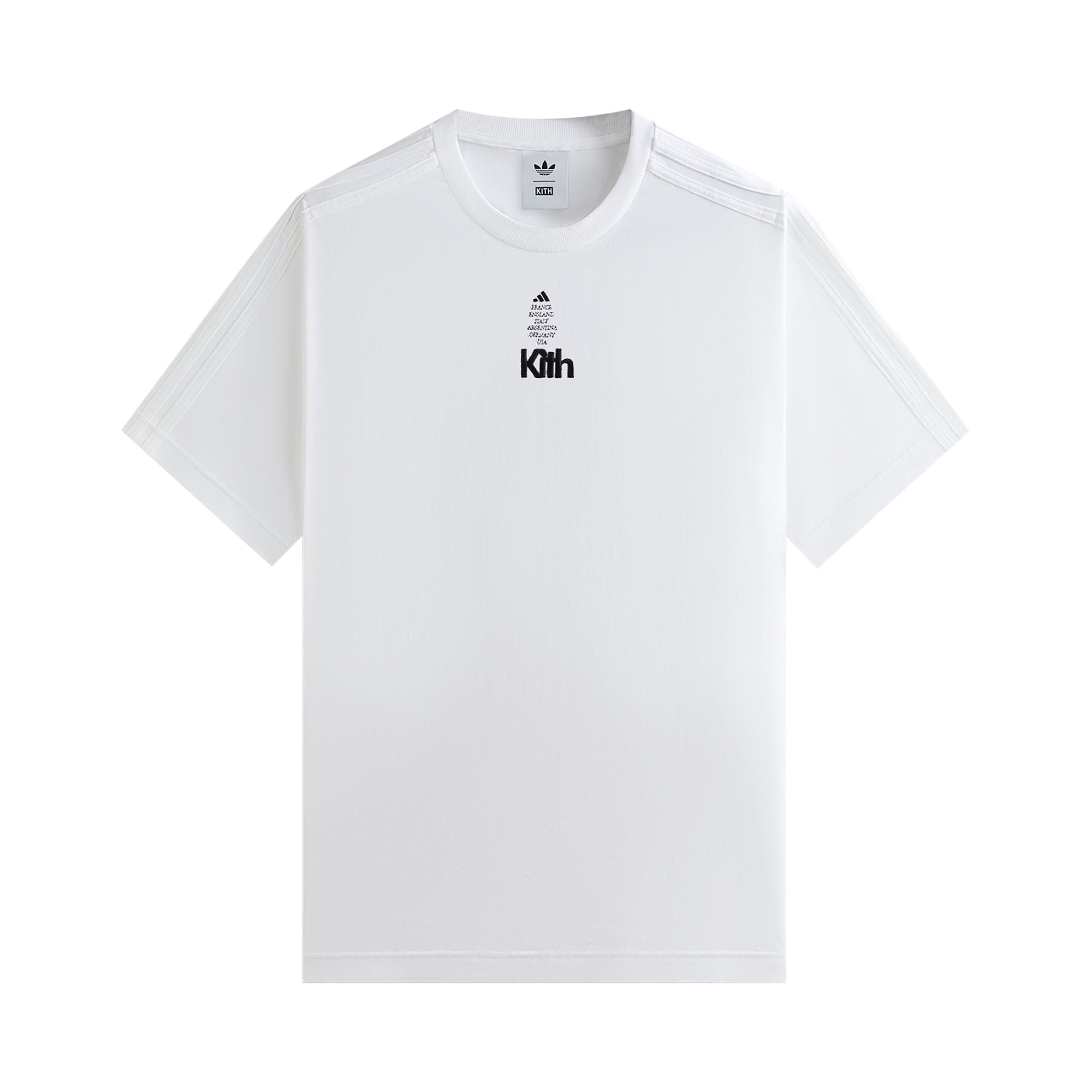 Pre-owned Kith For Adidas Football Short-sleeve Tee 'white' | Men's Size Xl