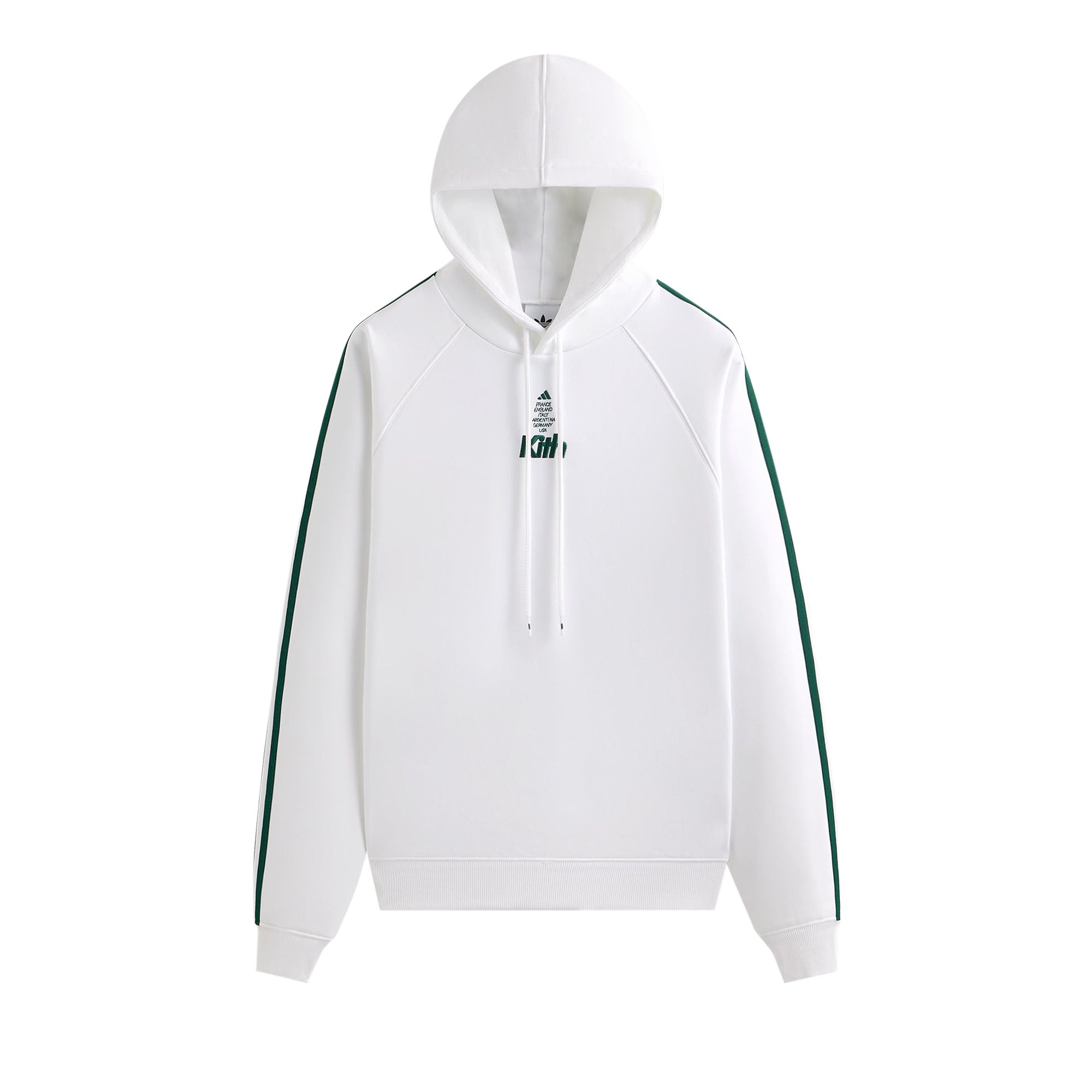 Pre-owned Kith For Adidas Football Hoodie  'white' | Men's Size L