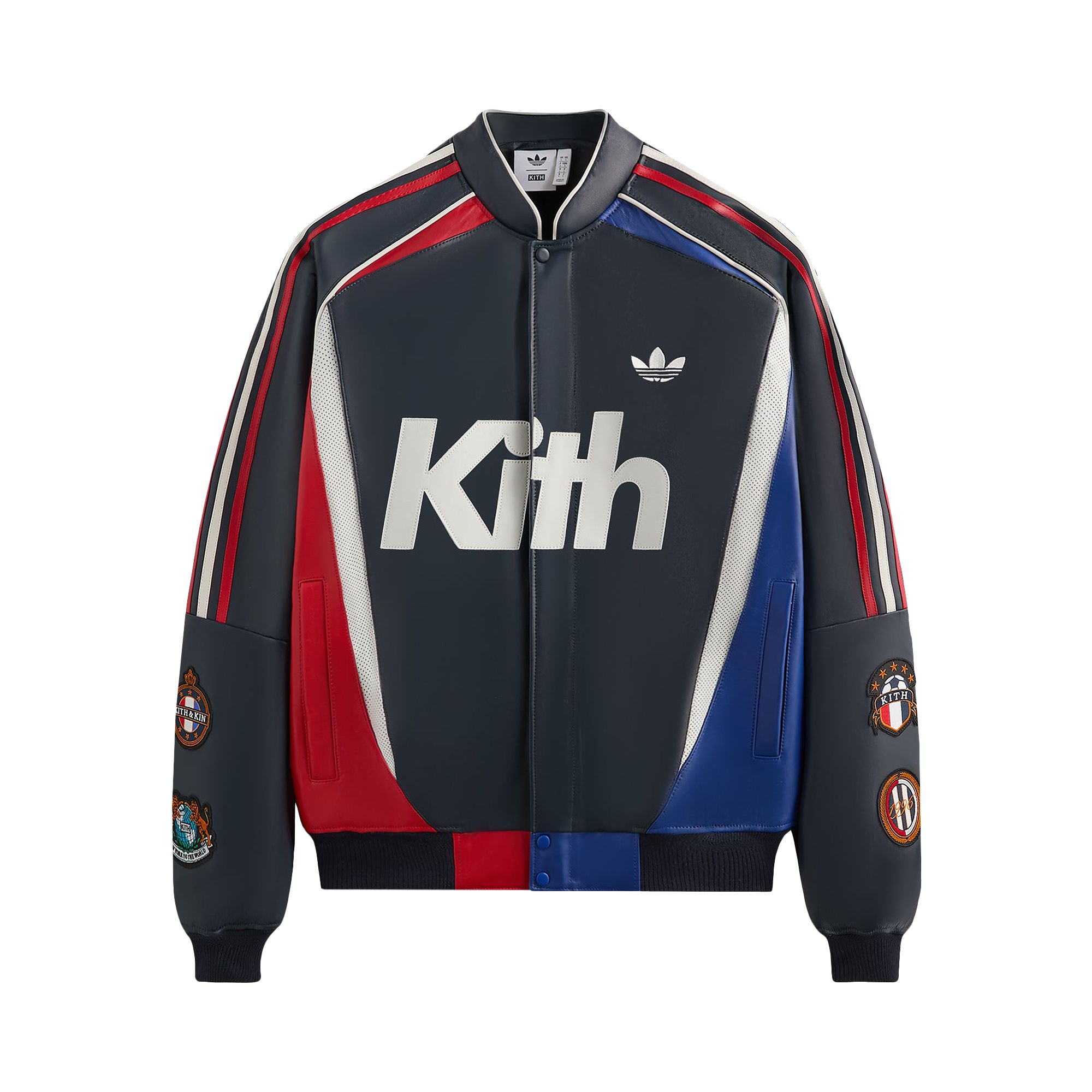 Pre-owned Kith For Adidas Football Bomber Jacket  'legend Ink' | Blue | Men's Size Xl