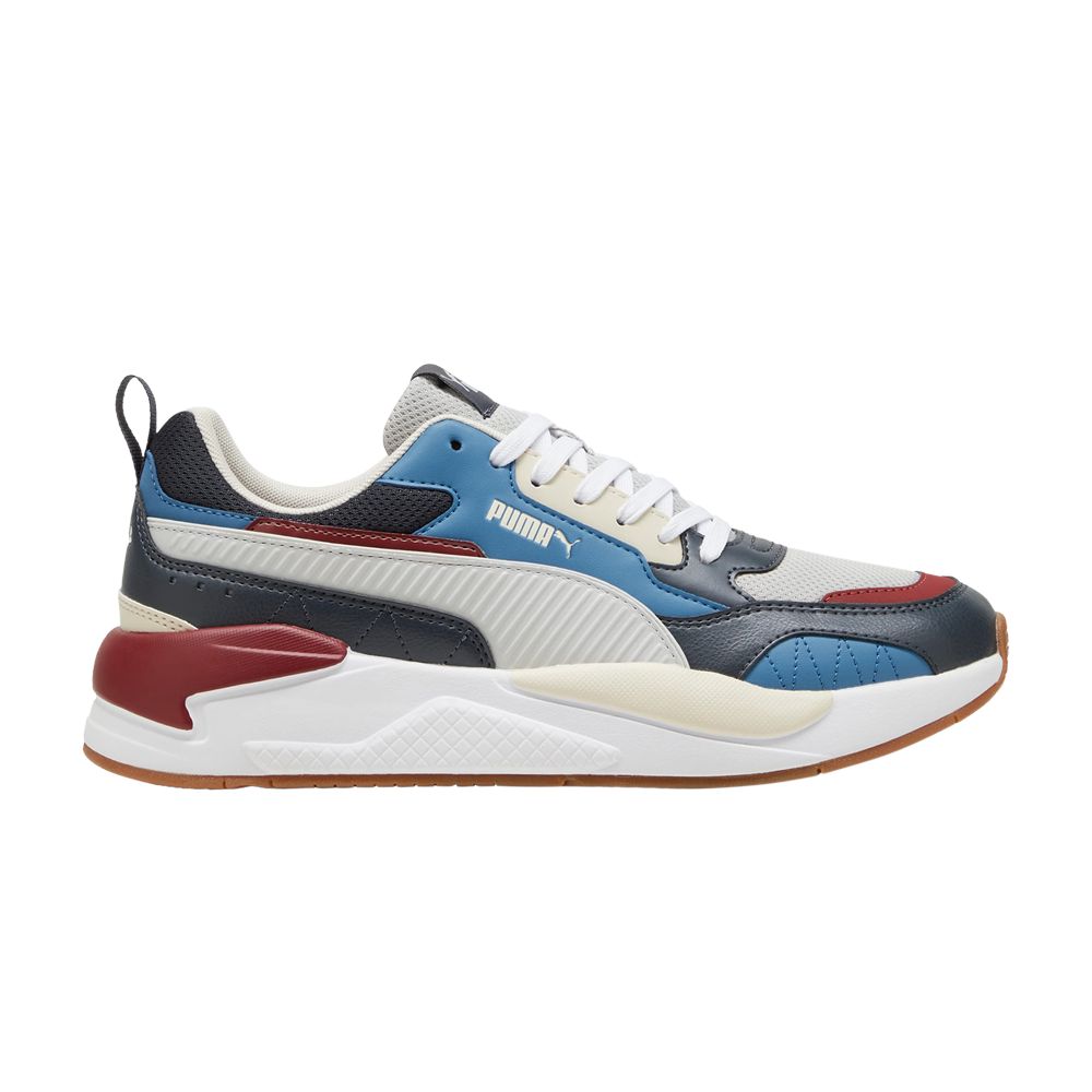 Puma X-Ray 2 Square 'Glacial Grey Blue Intense Red' | Multi-Color | Men's Size 10.5 - 373108-89