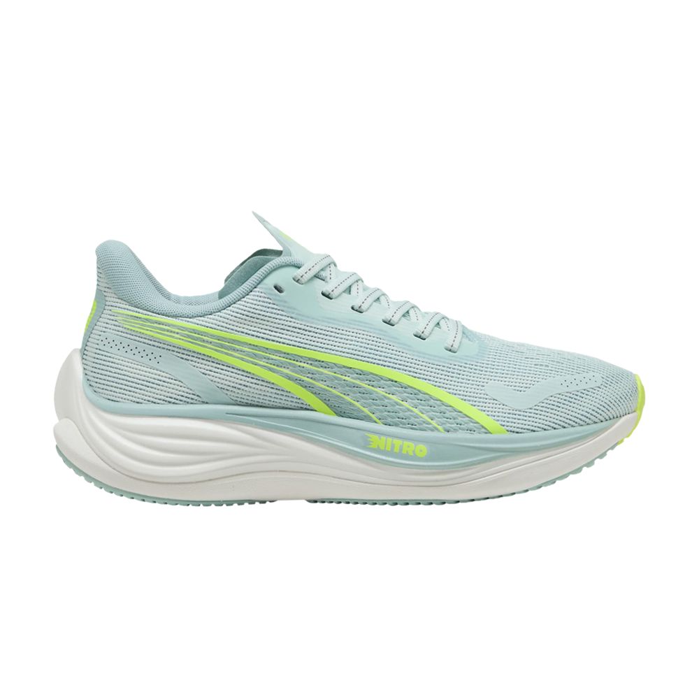 Puma Wmns Velocity Nitro 3 'Peaceful Blue Yellow Alert' | Green | Women's Size 7 - 377749-26