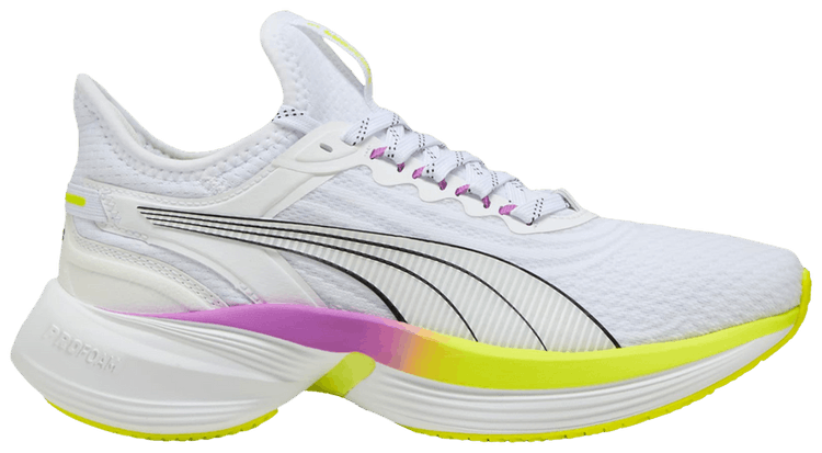 Puma Conduct Pro White Yellow Alert