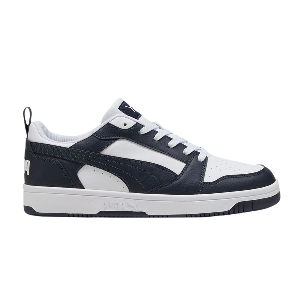 Puma Rebound V6 Low 'White New Navy' | Men's Size 9.5 - 392328-37