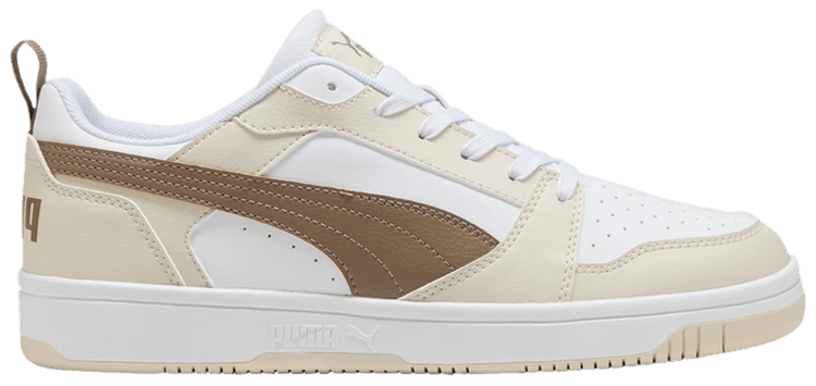Puma Rebound V6 Low White Totally Taupe Alpine Snow