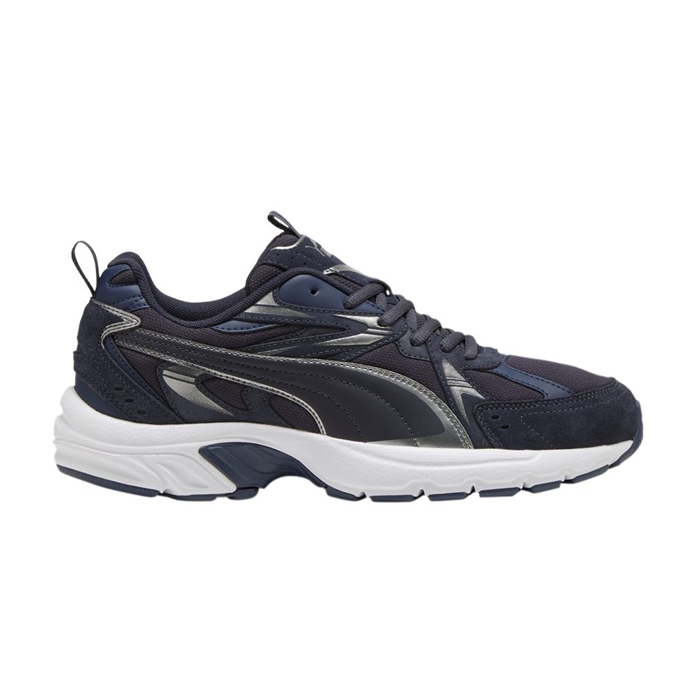 Puma Milenio Tech Suede 'New Navy Aged Silver' | Blue | Men's Size 11 - 393489-14