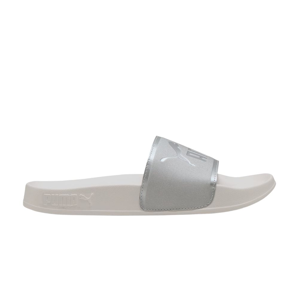 Pre-owned Puma Wmns Leadcat 2.0 Slide 'aqua Metallics - Feather Grey Silver' | Women's Size 10.5