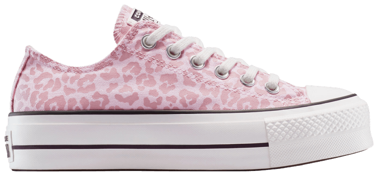 Converse Wmns Chuck Taylor All Star Lift Platform Low Sugar Berry Leopard