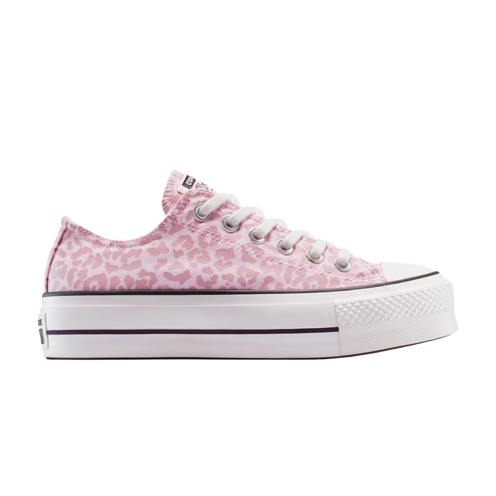 Pre-owned Converse Wmns Chuck Taylor All Star Lift Platform Low 'sugar Berry Leopard' | Pink | Women's Size 6.