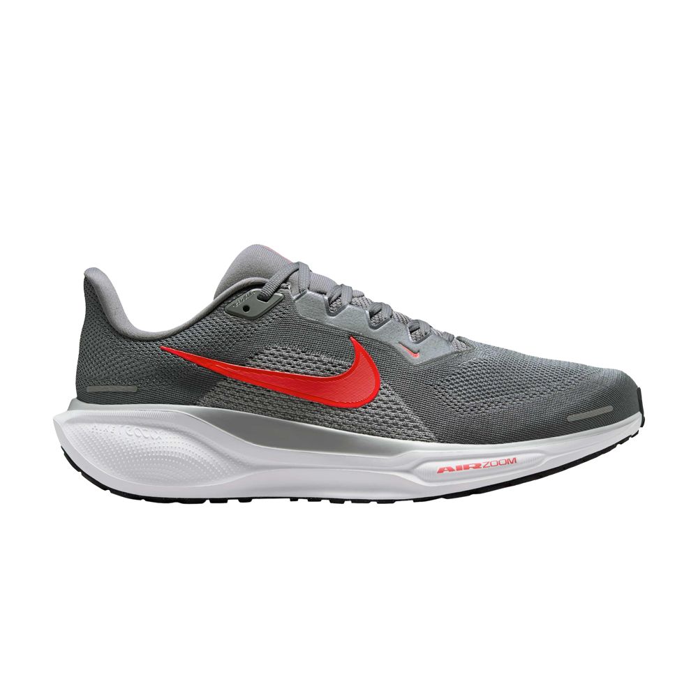 Nike Air Zoom Pegasus 41 Extra Wide 'Cool Grey Bright Crimson' | Men's Size 7.5 - FN4932-006