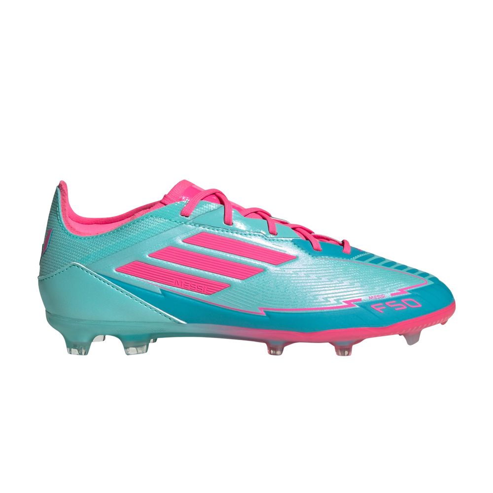 Pre-owned Adidas Originals Adidas Messi Adizero F50 Elite Fg K 'la Vida Tropical Pack' | Teal | Kid's Size 5.5