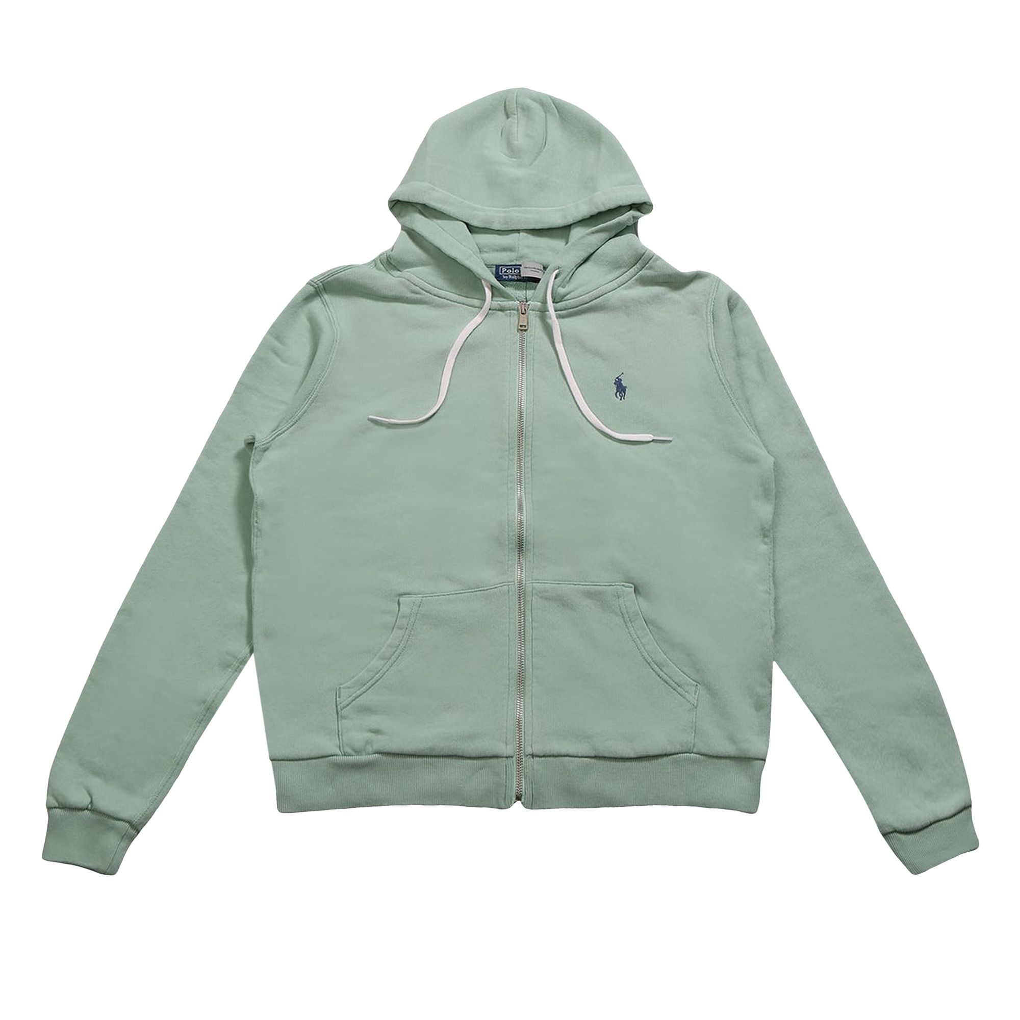 Pre-owned Polo Ralph Lauren Island Fleece Long-sleeve Sweatshirt 'essex Green' | Women's Size S
