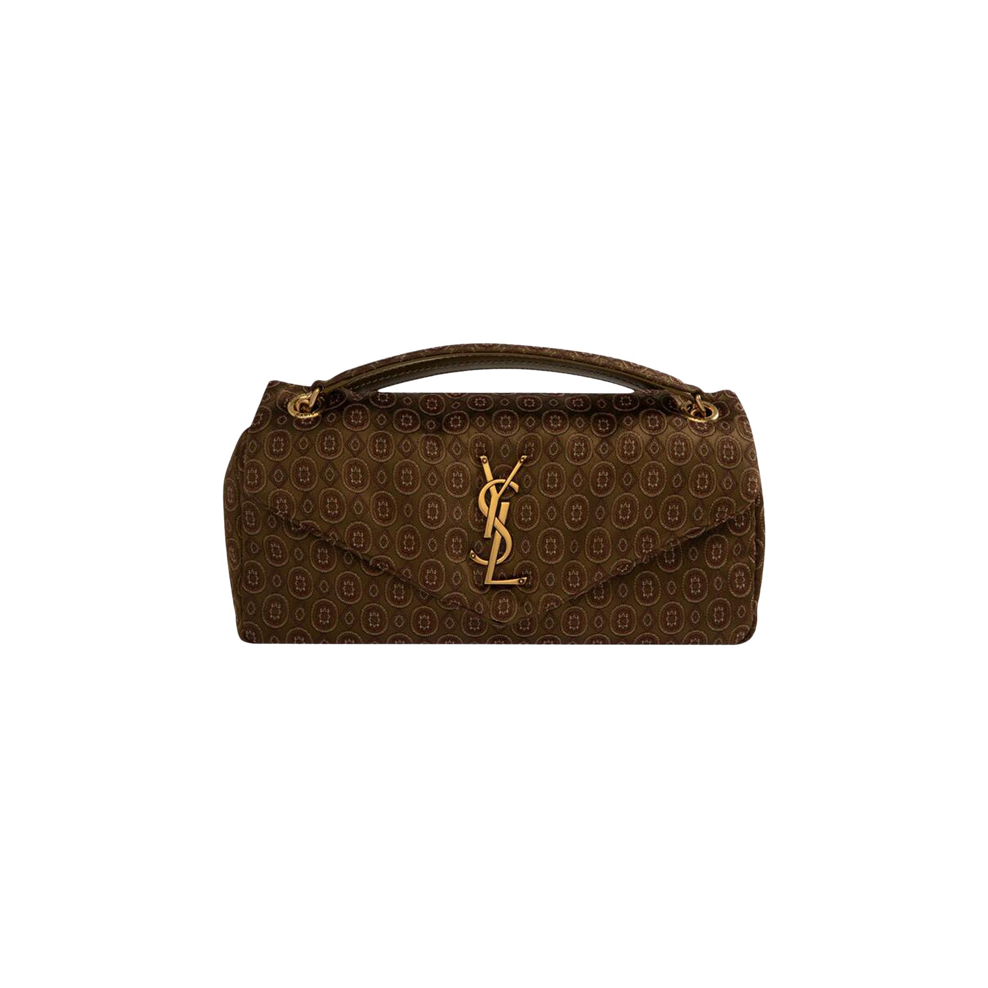 Pre-owned Saint Laurent Calypso Small Bag 'military/red' | Green | Women's Size Onesize