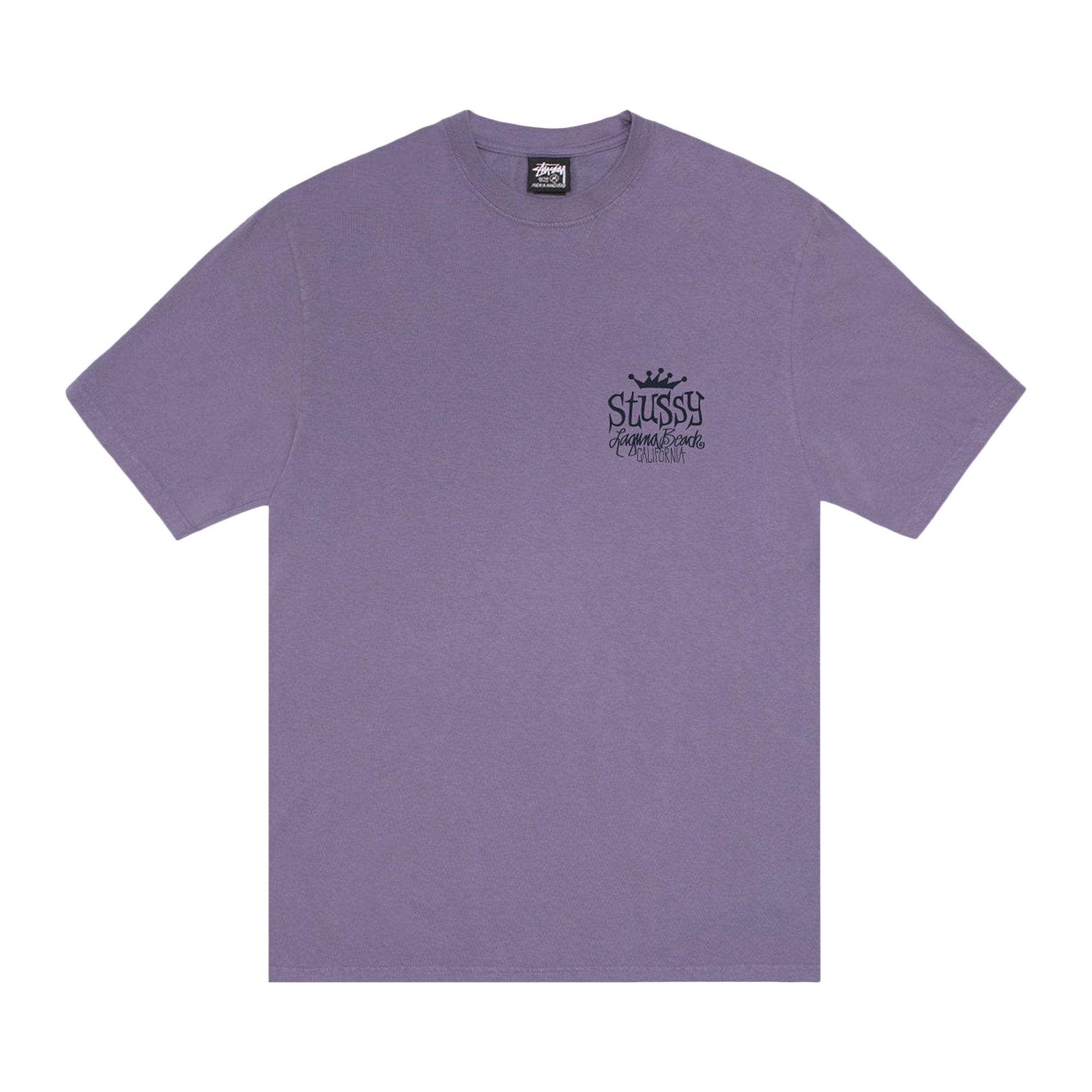 Pre-owned Stussy Beach House Tee Pigment Dyed 'grape' | Purple | Men's Size Xxl