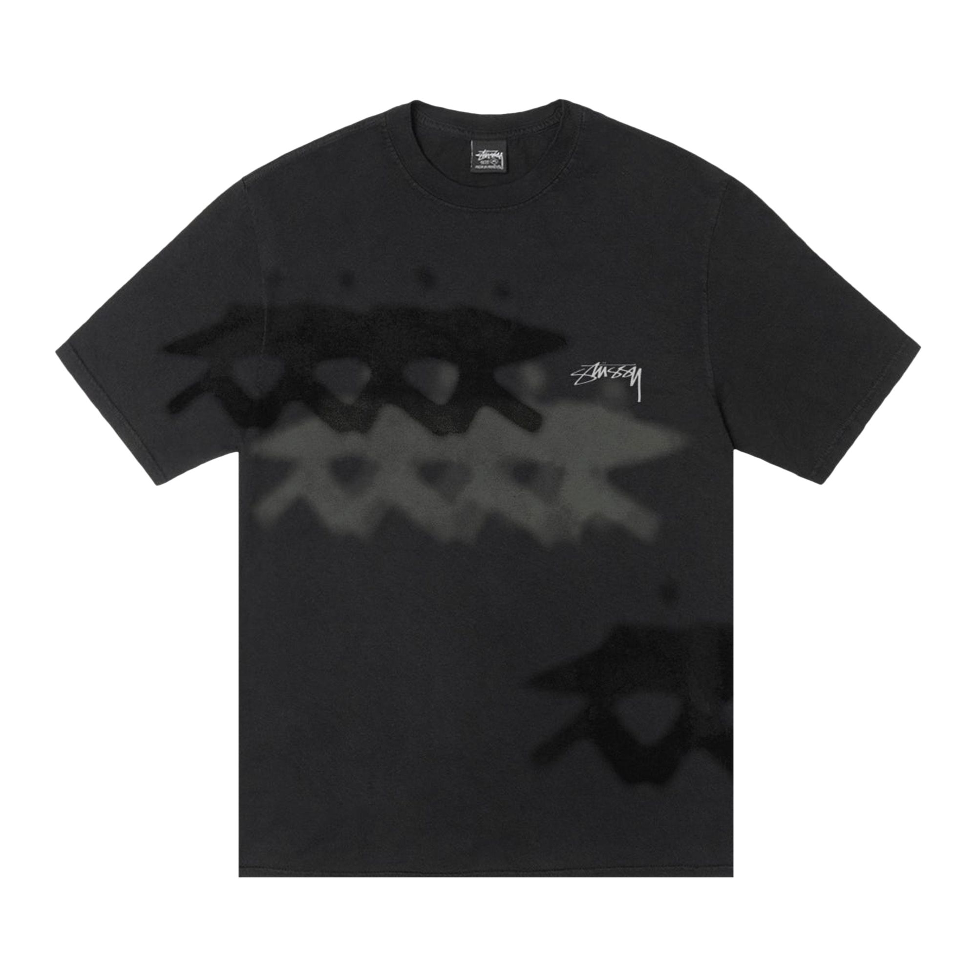 Pre-owned Stussy Low Tide Tee Pigment Dyed 'black' | Men's Size Xxl
