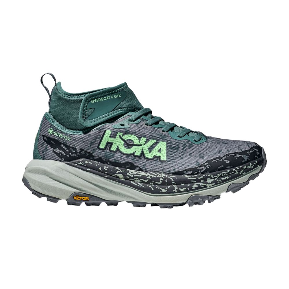 Pre-owned Hoka Wmns Speedgoat 6 Mid Gore-tex 'mountain Fog Droplet' | Grey | Women's Size 8 In Gray