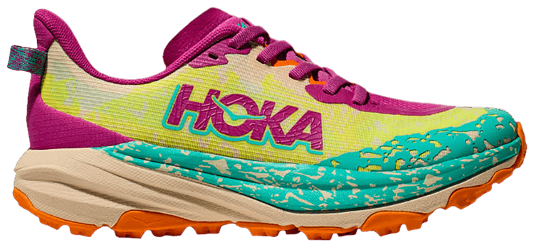 HOKA Speedgoat 6 Kids Fuchsia Electric Aqua