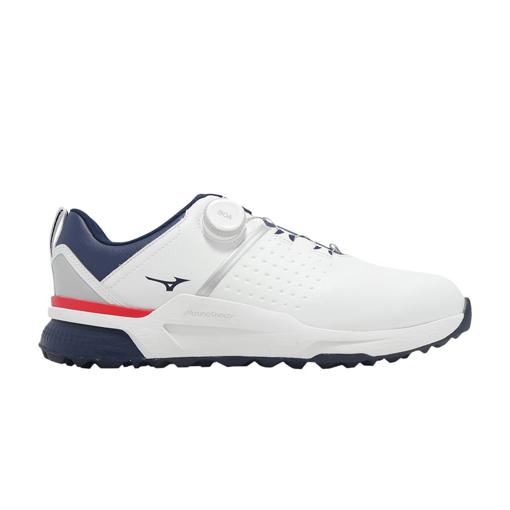 Pre-owned Mizuno Hazard Enerzy Boa 4e Wide 'usa' | White | Men's Size 8.5