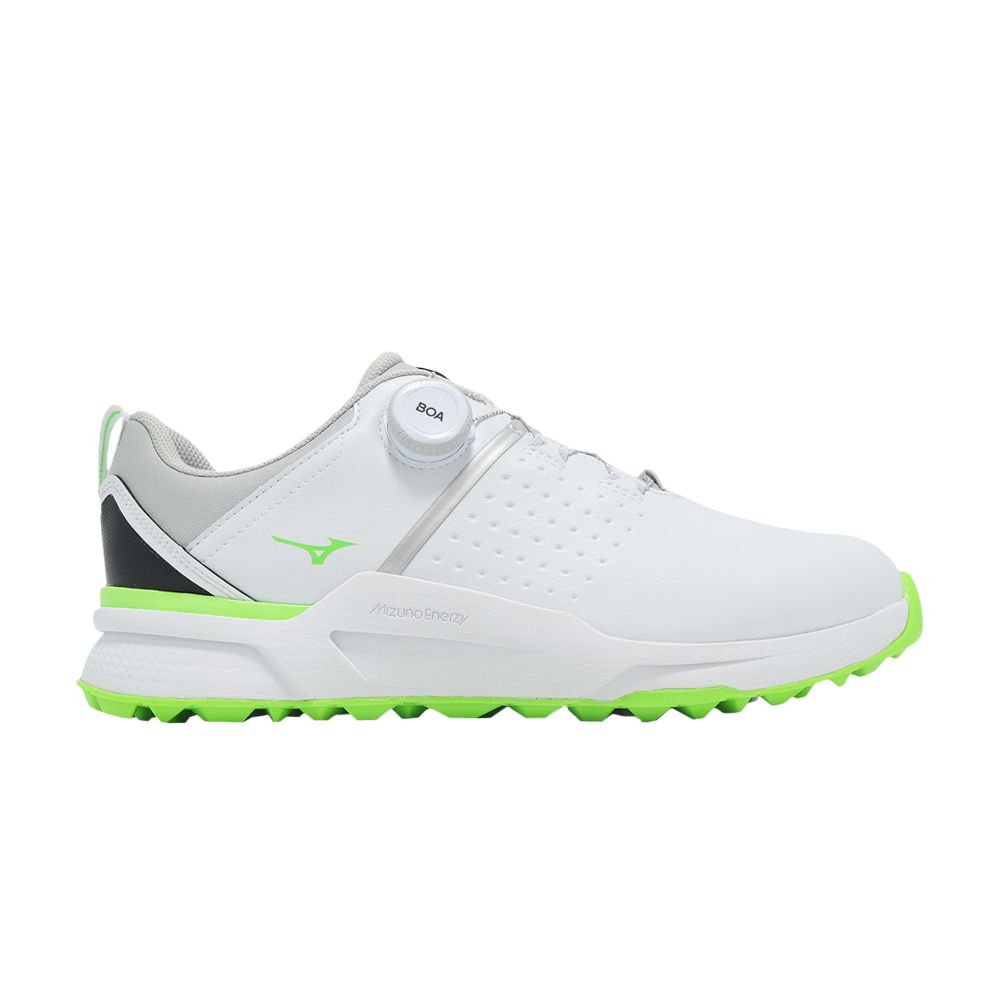 Pre-owned Mizuno Hazard Enerzy Boa 4e Extra Wide 'white Green' | Men's Size 8
