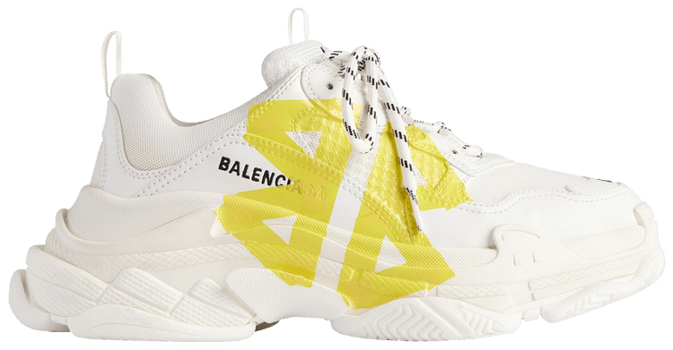 Balenciaga Triple S Sneaker Tape Type   White Yellow