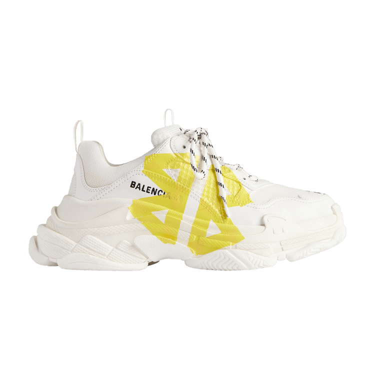 BALENCIAGA トレイルサンダル ホワイト・イエロー Balenciaga White & Yellow Runner 2.0 Sneakers Balenciaga