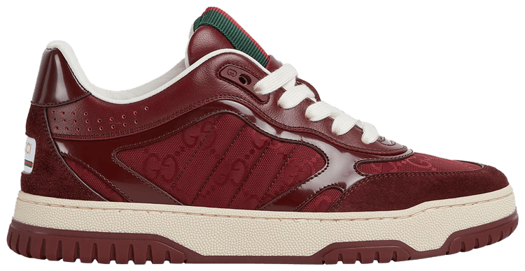 スニーカー GUCCI Women Sneakers 33656200 785452 AAEW9 6143 Red Buy Gucci Wmns Re-Web Sneaker 'GG Canvas - Rosso Ancora