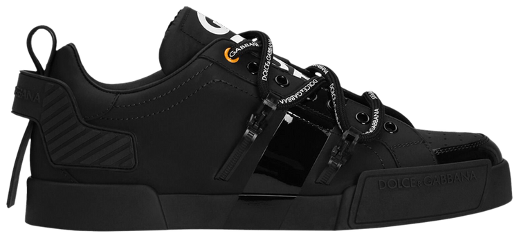 Dolce  Gabbana Portofino Printed Logo   Black