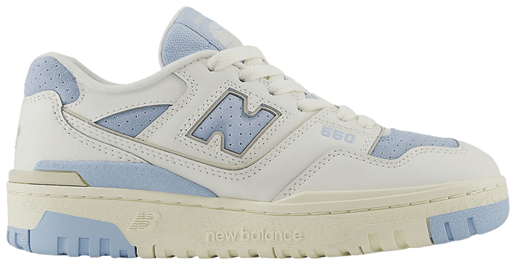 New Balance 550 Big Kid Sea Salt Light Chrome Blue