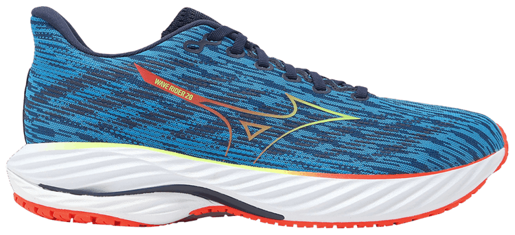 Mizuno Wave Rider 28 Blue Pace Green Gecko
