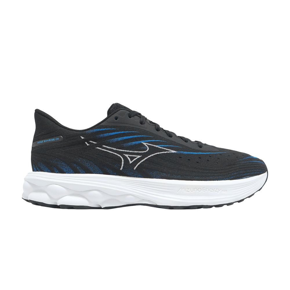 Pre-owned Mizuno Wave Skyrise 6 'black Blue' | Men's Size 11.5