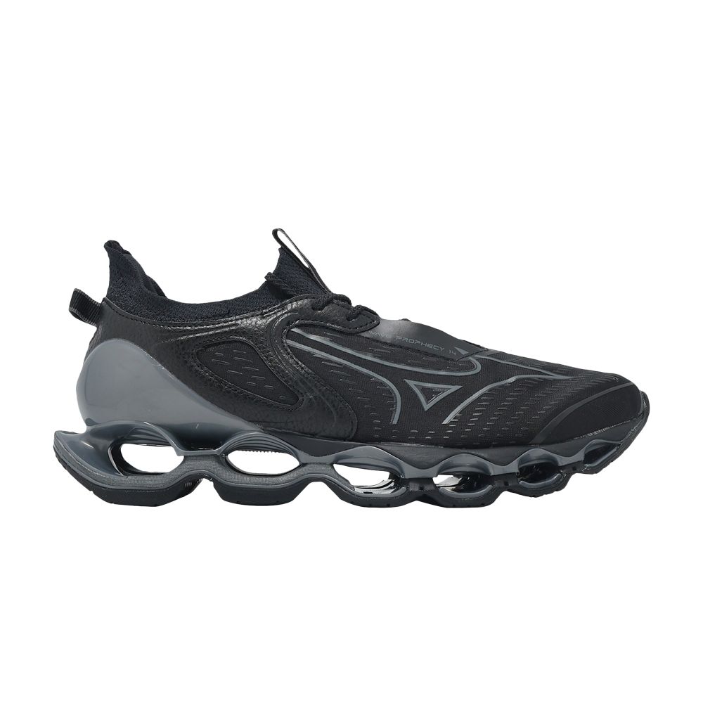 Pre-owned Mizuno Wave Prophecy 14 'black Metallic Grey' | Men's Size 10.5