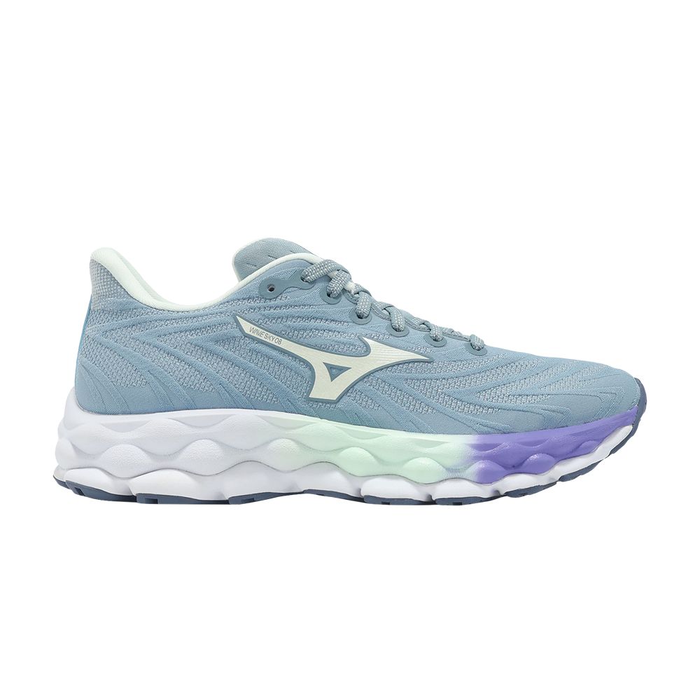 Mizuno Wmns Wave Sky 8 'Citadel Paisley Purple' | Blue | Women's Size 6 - J1GD240271